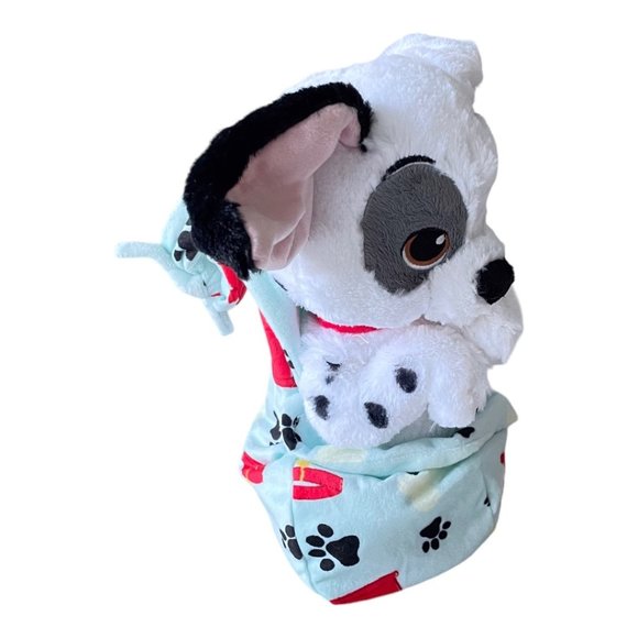 Disney Parks Disney Babies 101 Dalmatians Patch in Pouch Blanket Dog Plush - Picture 8 of 10